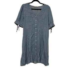 Dex Chambray Button Front Dress – Women’s XL